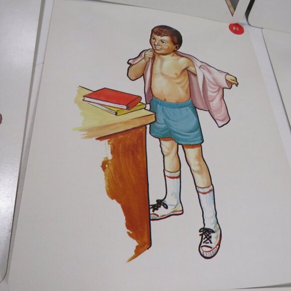 Peabody 60s People at home (6) cards Vintage Artwork - Picture 6 of 11